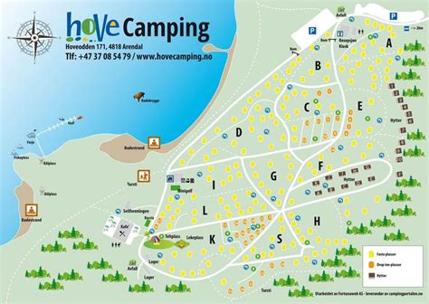 kart over campingplasser i norge